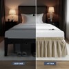 Elastic Wrap Around Bed Skirt - Easy Fit with 15-Inch