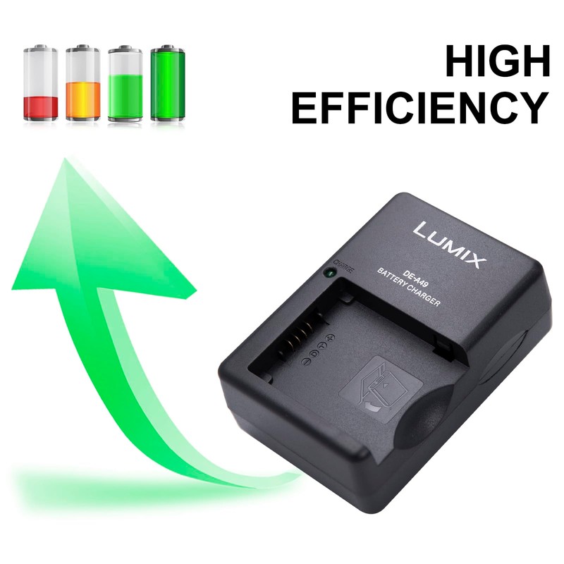 Hostorch DE-A49 Camera Battery Charger for Lumix DE-A49BA, DEA49, DEA49B,