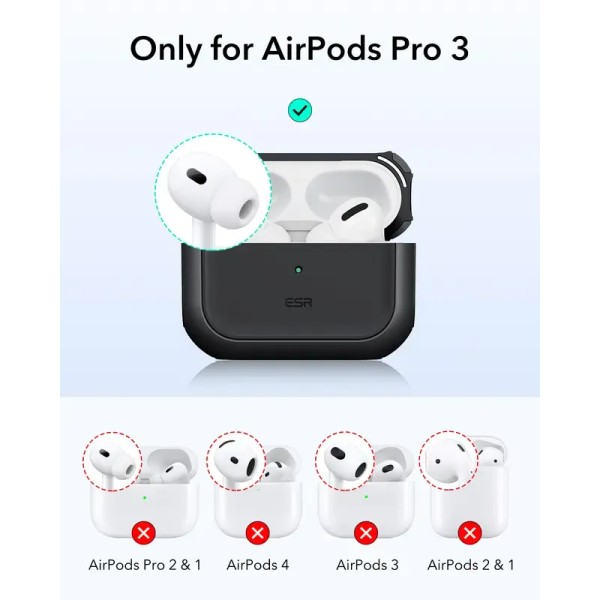 ESR 2025 AirPods Pro 3 Case – Full Drop Protection