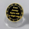 Inspirational Challenge Coin One Day at a Time Motivational Design