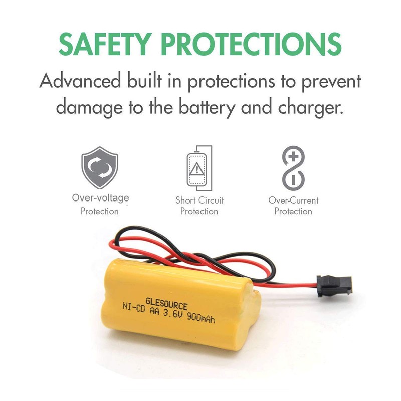 GLESOURCE 3.6V 900mAh Emergency/Exit Light ELB-B001 Battery Compatible for Lithonia