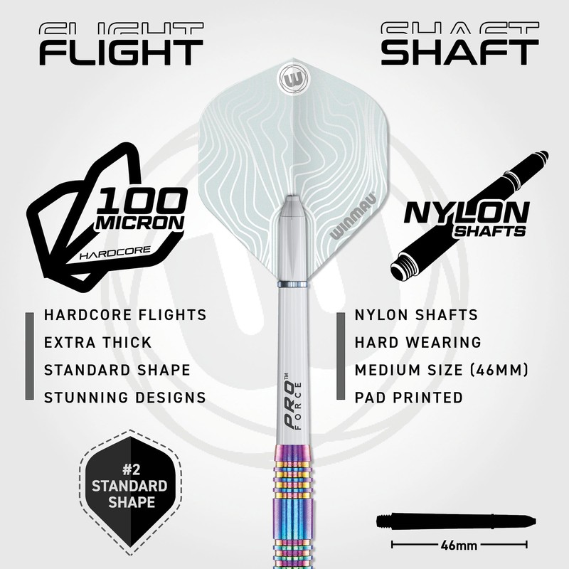 Winmau Solaris Urban - Juego de Dardos de Punta de