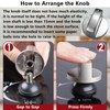 6 Pcs Cooker knobs Gas Stove Knob 6MM Universal Cooker