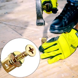 100 Pcs Self-Drilling Anchors with Screws – No Drill Needed Drywall Anchors Kit, Heavy Duty Wall Anchors for TV, Cabinets, Shelves, Curtain Rods, Bikes,Sheetrock, Gypsum Board (50 Anchors + 50 Screws)