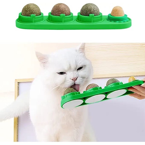 STARROAD-TIM Catnip Wall Ball Catnip Toy for Cats Teeth Clean