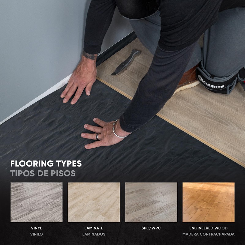 ROBERTS 70-115 Moisture Barricade Underlayment Film, for Vinyl, Laminate SPC,