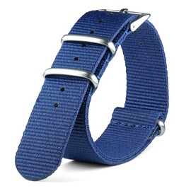 Neckarian NATO Strap 18 mm 20 mm 22 mm 24 mm Army G10 Watch Strap French Parachute Nylon Military Watch Band for Men Women, 20 mm, Nylon, No Gemstone