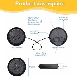 Kids Headphones Headband Wireless Adjustable Over The Ear Headband Headphones Sleep Music Eye Maskss Headband Earphones for Children Baby & Toddlers with Thin Speakers & Super Soft Fleece Headband