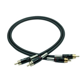 G-watanabe 2549 RCA Audio Line Cable 2-Piece Set [Using MOGAMI 2549] | 2-Core OFC Structure (Oxygen-Free Copper) | Domestic Handmade Production | Kester 44 Soldering Wire [Highest Sound Quality and