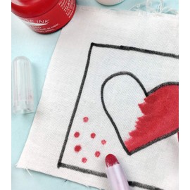 Tsukineko 6-Pack Fantastix Bullet Tip for All Purpose Ink, Clear