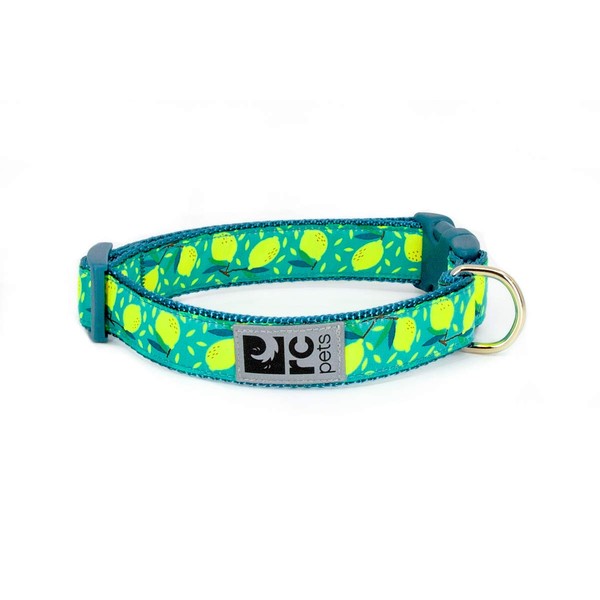 RC Pets 3/4 Inch Adjustable Dog Clip Collar, Small, Lemonade