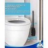 MR.SIGA Cepillo para Inodoro con Soporte para Pared, Negro