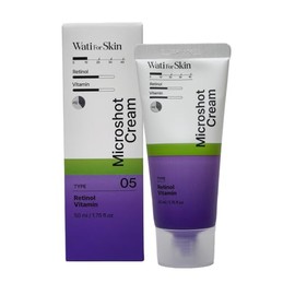 ZIOSTAND WATI FOR SKIN Retinol Vitamin Microshot Cream – Lightweight, Fast-Absorbing Moisturizer for Smooth Skin Texture, Pore Care, and Firmness – 50ml