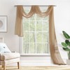 MIULEE Luxury Window Scarf Sheer Voile Elegant Topper Long Valance