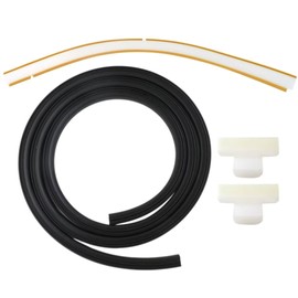 Dishwasher Bottom/Lower Door Gasket Seal Exact 154827601 Door Seal, 809006501 Lower Seal and 154701001 Splash Shield Kit for Electrolux,for Sears