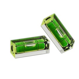 ELVES 2Pcs Small Bubble Level Frame Mural Hanging 15x15x40mm Mini Square Spirit Level Picture Hanging Levels Mark Measuring Instruments Layout Tools