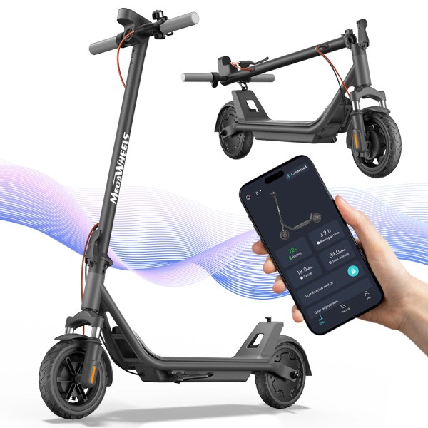 Megawheels US Electric Scooter &App Commuter Foldable E-Scooter Double Shock