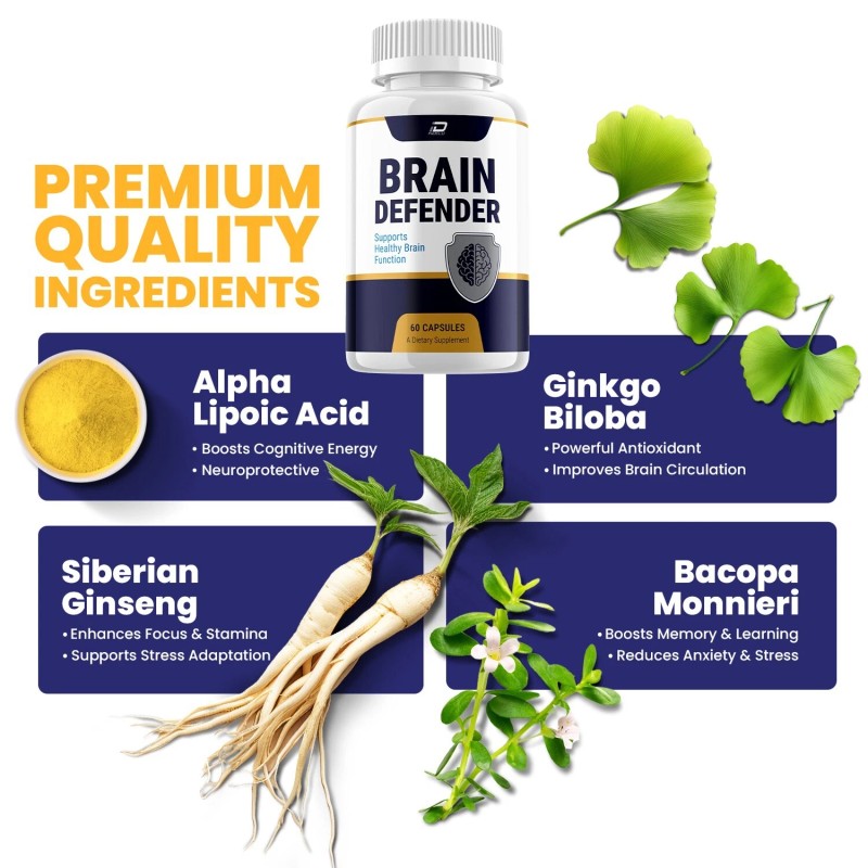Brain Defender (3 Pack) Brain Defender Supplement Capsules – BrainDefender