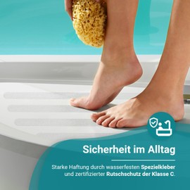 Non-Slip Strips for Showers and Baths Transparent / Self-Adhesive