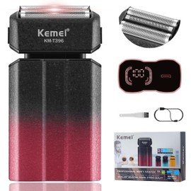 KEMEI Electric Razor for Men,Shavers,Foil Shaver,Mens Electric Razors for Shaving Face/Beard, Men's Electric Shavers,Cordless,USB-C Fast Rechargeable,Close Shave,Travel/Home/Barber,KEMEI T396