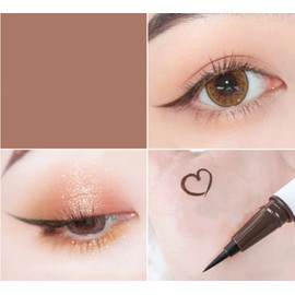 ICATHUNY Liquid Eyeliner Durable Long-lasting Colored Eyeliner,Highly Pigmented, No Smudging,Waterproof High-pigmented Colorful Eyeliners for Eye Makeup for Women and Girl (Brown)