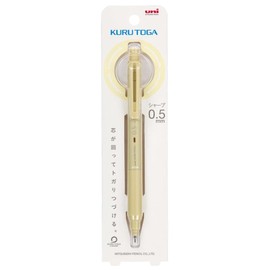 amazdone uni Kurutoga KS 0.5mm Mechanical Pencil Cream Yellow (M5KS1P.27)+uni Mechanical Pencil Lead,The Uni Smudge-Proof Leads 0.5mm HB 3 Set Sticky Notes