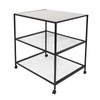 ZERNEIL 3-Tier Rolling Kitchen Cart, Movable Food Prep & Work