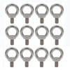 12 Pieces 304 Stainless Steel Eye Nut Female Thread Ring