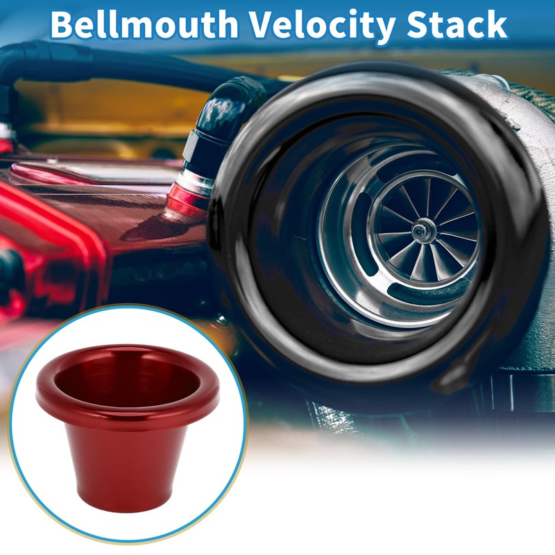 A ABSOPRO Velocity Stack Bellmouth Durable 1.85" ID 3.39" OD