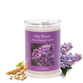 ADK Lilac Scented Candle, 10 Oz Aromatherapy Candle, Proudly Poured in The USA, Natural Wax for Relaxation and Home Décor, for Gift, Kitchen, and Living Spaces