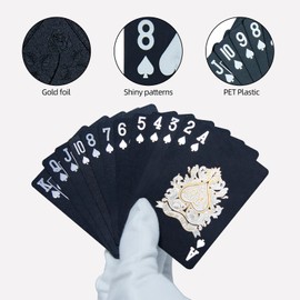 CCLIFE Playing Cards 2 Decks Poker Cards Playing Cards Professional Poker Waterproof Plastic