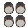 Tomotato 4 Pieces Electric Guitar Cylinder Knobs Metal Potentiometer Control