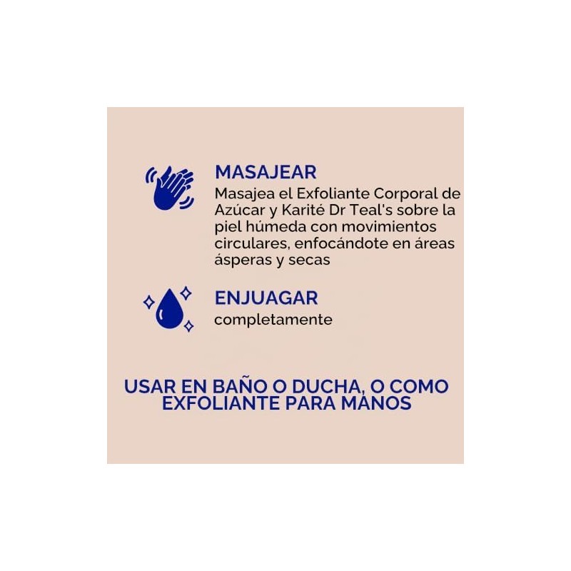 Dr Teals Scrub Exfoliante para la Piel con Manteca de