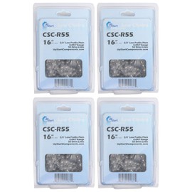UpStart Components 4-Pack 16-Inch Chainsaw Chain Replacement for Stihl MS 180 G - (16", 3/8".043", 55 Drive Links)