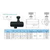 Yaco Flow Control Valve - 1/4" Throttle & Check Valve,