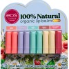 EOS Organic Lip Balm Juicy Peach Chamomile Mint Vanilla Strawberry,