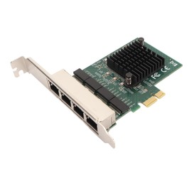 4 Port PCIe Network Card, Gigabit PCIe NIC for Realtek 8111F Chipset, Gigabit Ethernet PCIe X1 Network Chnitt Setting Card, NIC Adapter Server Network Card