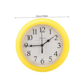 ABOOFAN Non Ticking Wall Clock Round Design Modern Silent Timepiece for Bedroom Living Room Office Decor Space Saving and Easy to Install