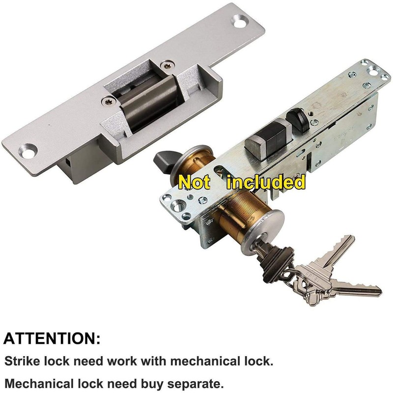 UHPPOTE 2.4GHz WiFi Electric Stike Access Control Door Lock Kit