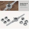 3 Pcs Metric Hand Tap & Die Set, M12 x