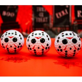 Unbranded Horror Hockey Mask Golf Balls 3 Pack - Great Gift Idea!