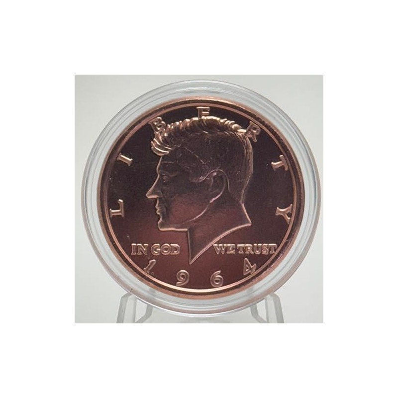 1 Ounce (AVDP) .999 Fine Copper "Kennedy - 1964" in