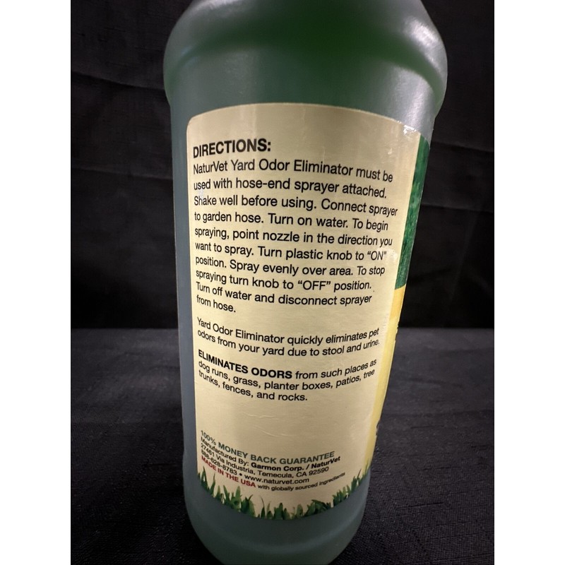 NaturVet Yard Plants Pet Odor Eliminator Concentrated Hose Spray Nozzle