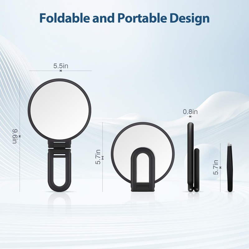 B Beauty Planet 30X Magnifying Mirror, Hand Mirror with Handle,