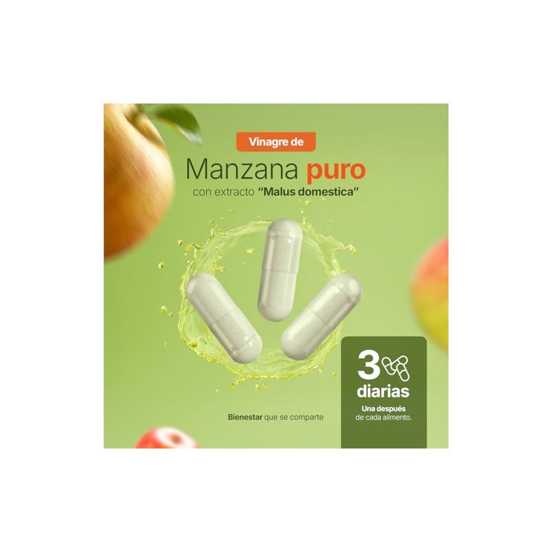B Life Vinagre de Manzana con 180 cápsulas