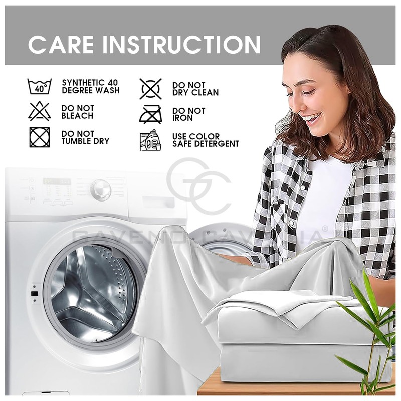 GC GAVENO CAVAILIA Percale King Size Fitted Sheets | Elasticated