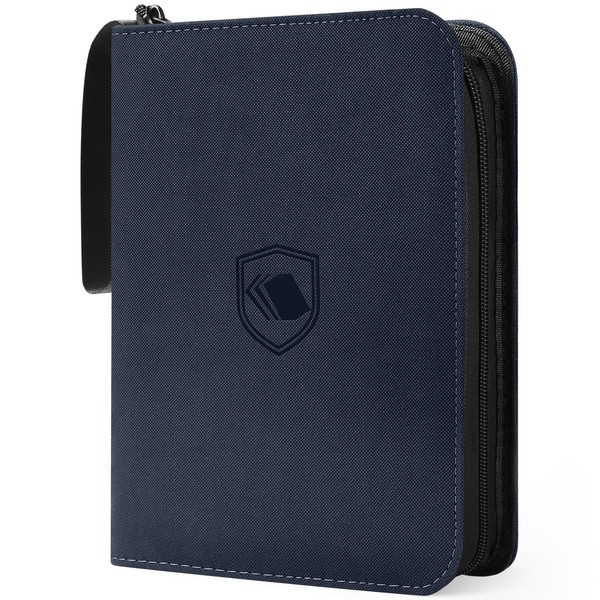 900 Pockets Trading Card Binder, PU Cover Zipper Card Collection