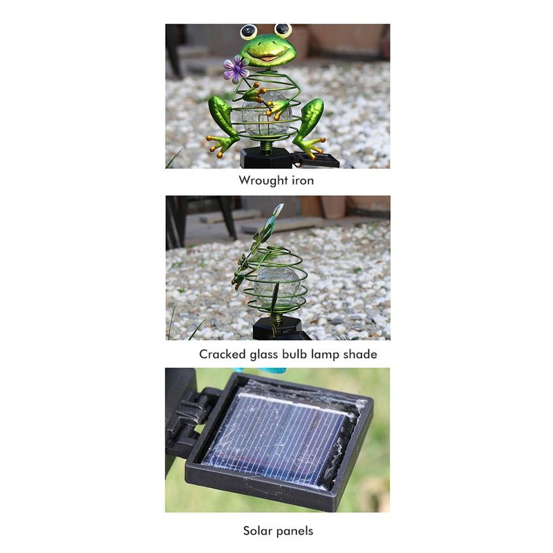 Solar Outdoor Lawn Lamp Frog Spring Garden Decoration Light Waterproof