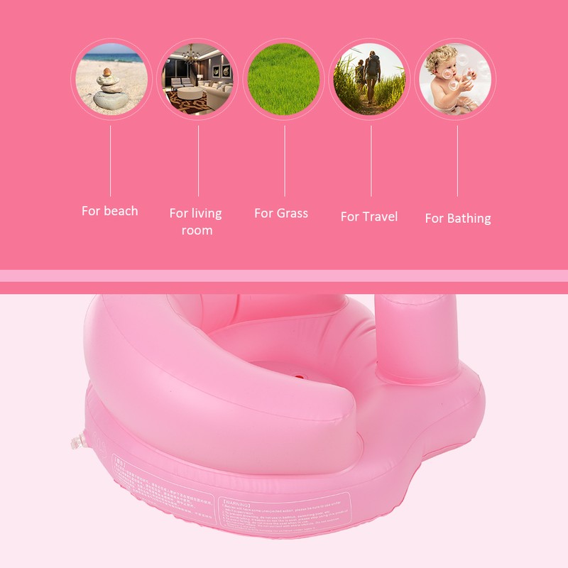 Inflatable Baby Chair Portable Kids Sofa Safety Training seat Pushchair