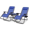 Athena Collection Zero Gravity Outdoor Lounge Chair Set of 2